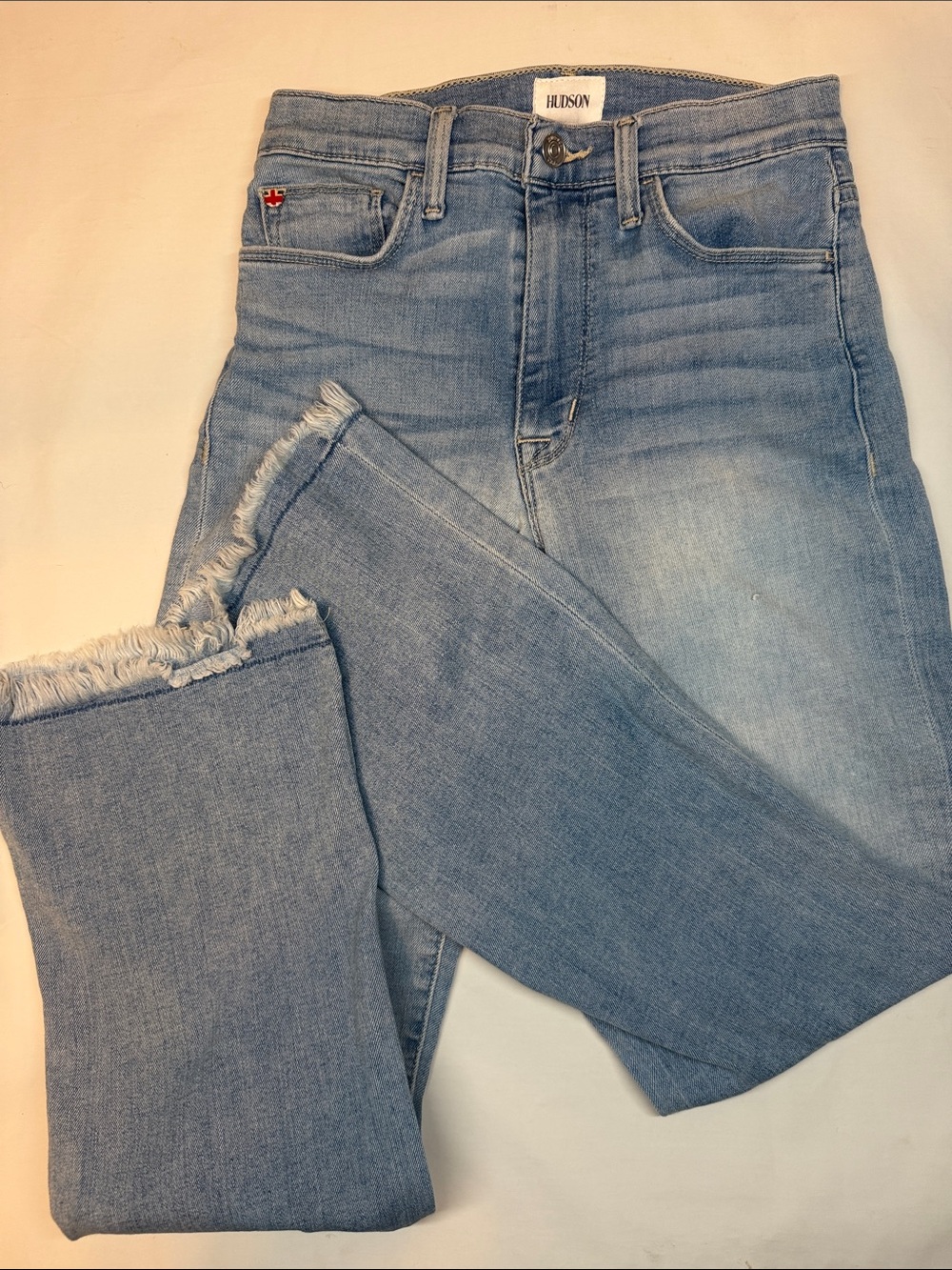 Hudson Jeans Pale Blue High-Rise Women's Denim